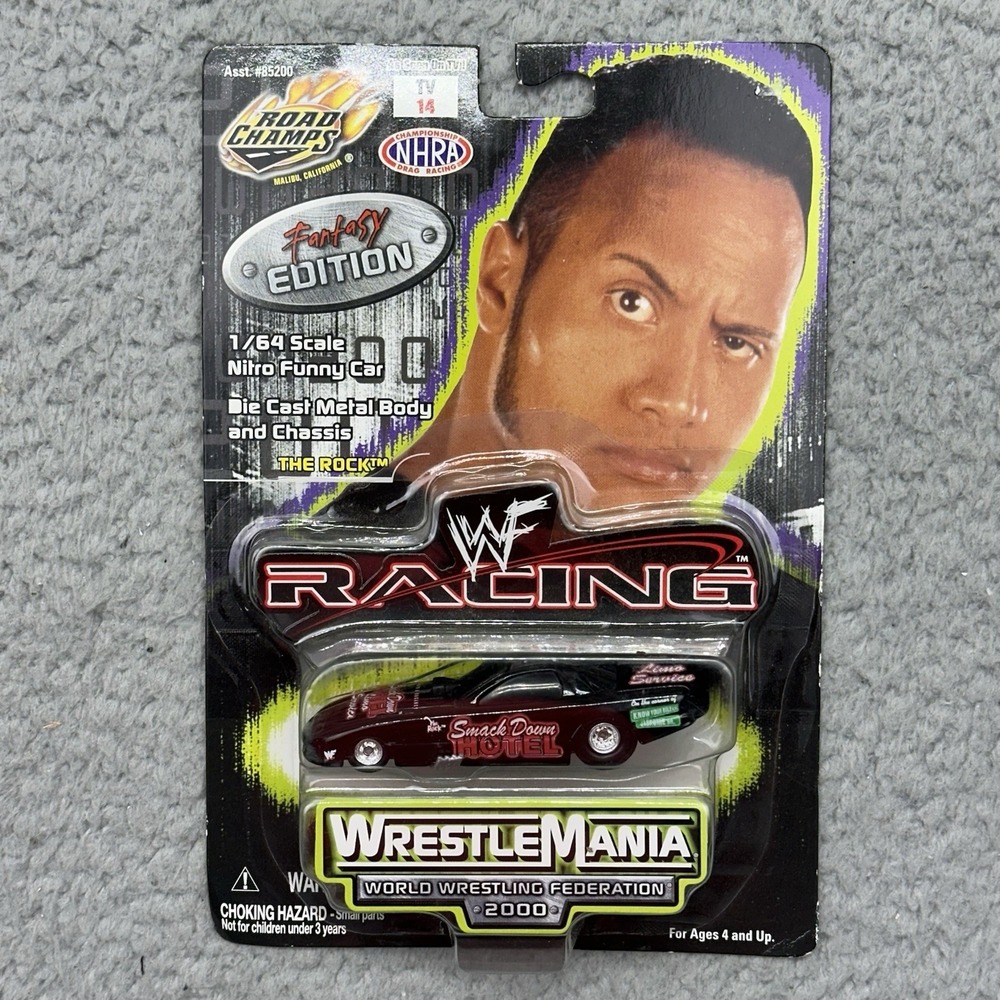 Road Champs 85200 WrestleMania 2000 NHRA THE ROCK Fantasy Edition 1/64 Funny Car